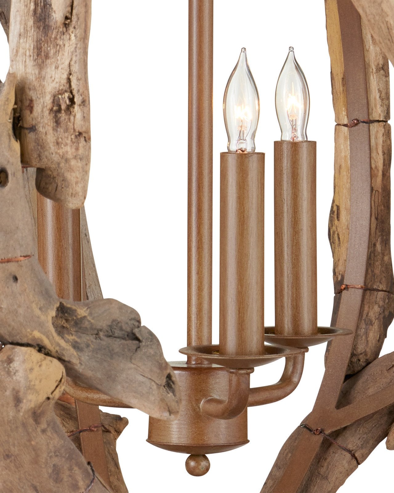 Driftwood Orb Chandelier